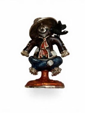 NEW- Vintage Monet Scarecrow pill case